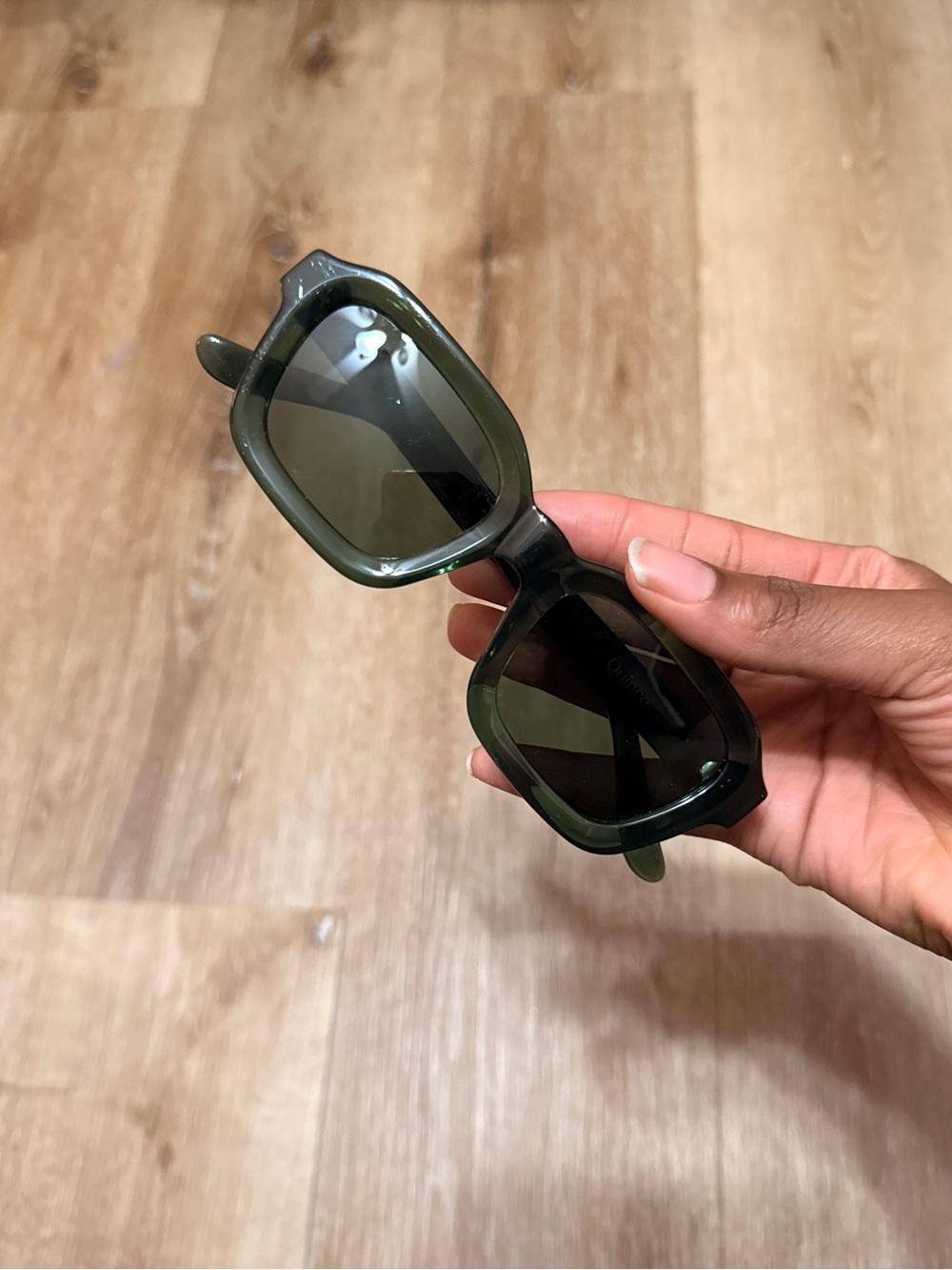 Quince Ibiza Sage green polarized sunglasses